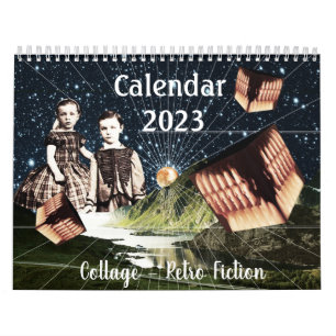 Collage - Kalender der Retro-Fiktion