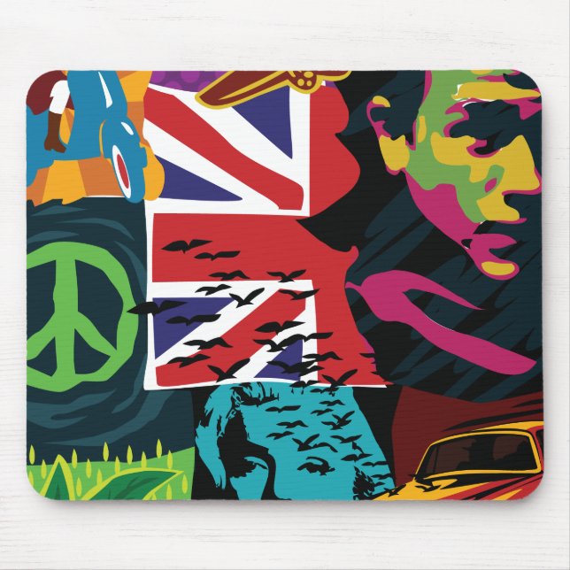 Collage-Mauspad Mousepad (Vorne)