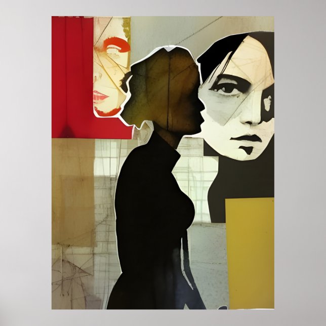 Collage Mixed Media Poster (Vorne)