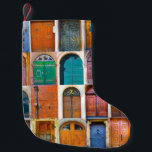 Collage of mittelalterliche front doors in Prag, T Kleiner Weihnachtsstrumpf<br><div class="desc">Collage aus mittelalterlichen Haustüren in Prag,  Tschechien und Salzburg,  Österreich. Türe,  Holz,  antike,  antike,  architektonische,  architektonische,  austrische,  schwarz,  bug,  braun,  Gebäude,  Kapelle,  Kirche,  Stadt,  geschlossen,  Collage,  farbig,  Kolumne,  Kolumne,  Retro,  Illustration,  Illustration, </div>