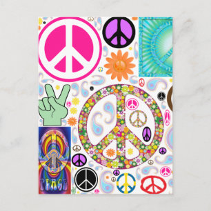 Collage of Peace Postkarte