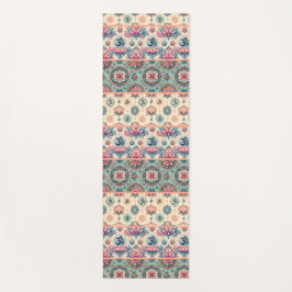 Collage of Turquoise and peach Mandalases 2.0 Yogamatte