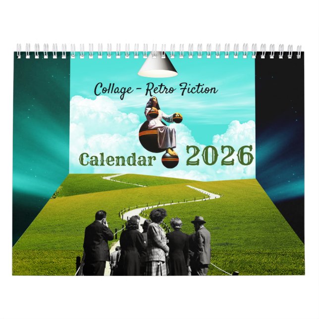Collage - Retro Fiction Calendar Kalender (Titelbild)