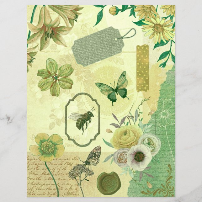 Collage Scrapbook Paper (Vorderseite)