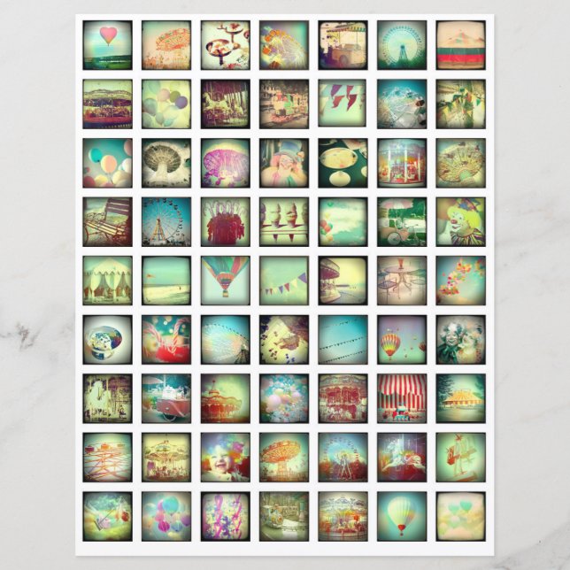 Collage Sheet Vintag Romantic Scrapbook elements (Vorderseite)