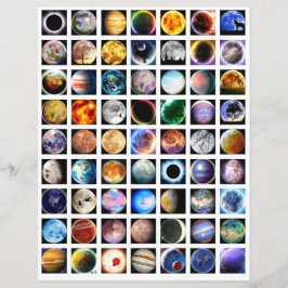 Collage Sheet Weltraum Scrapbook-Elemente