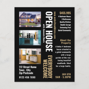 Collage Style Realtor Open House Werbung Flyer