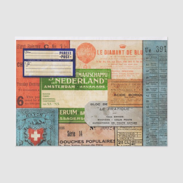 Collage Tissue Paper Seidenpapier (Vorderseite)