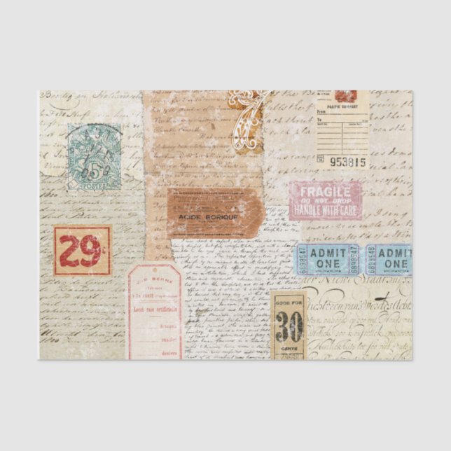 Collage Tissue Paper Seidenpapier (Vorderseite)