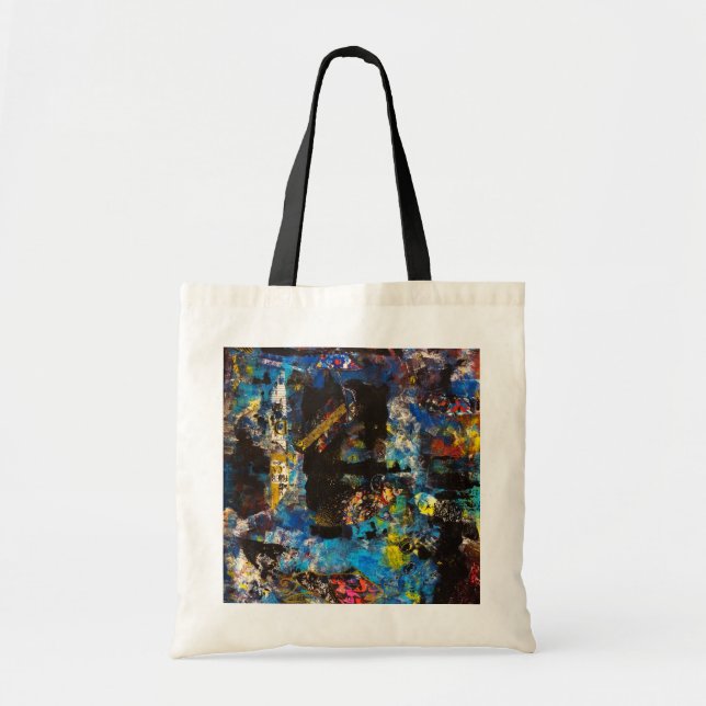 Collage Tote Bag Tragetasche (Vorne)