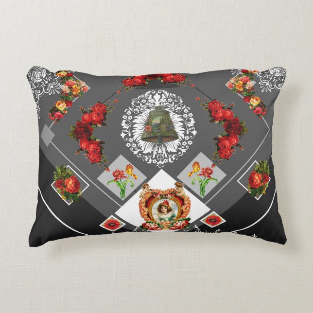 Collage Vintag Dekokissen (Vorderseite)