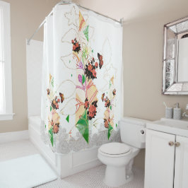 Collage Vintag Duschvorhang