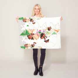 Collage Vintag Fleecedecke