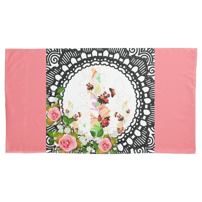 Collage Vintag Kissenbezug (Vorderseite)