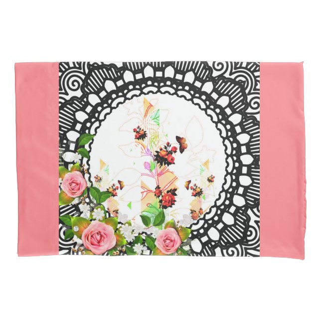 Collage Vintag Kissenbezug (Vorderseite)