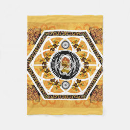 Collage Vintag Retro mit Spitzen und Blume Fleecedecke