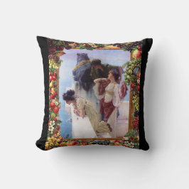 Collage Vintag Retro mit Spitzen und Blume Kissen