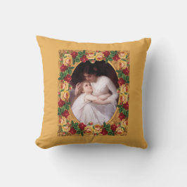 Collage Vintag Retro mit Spitzen und Blume Kissen