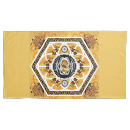 Collage Vintag Retro mit Spitzen und Blume Kissenbezug