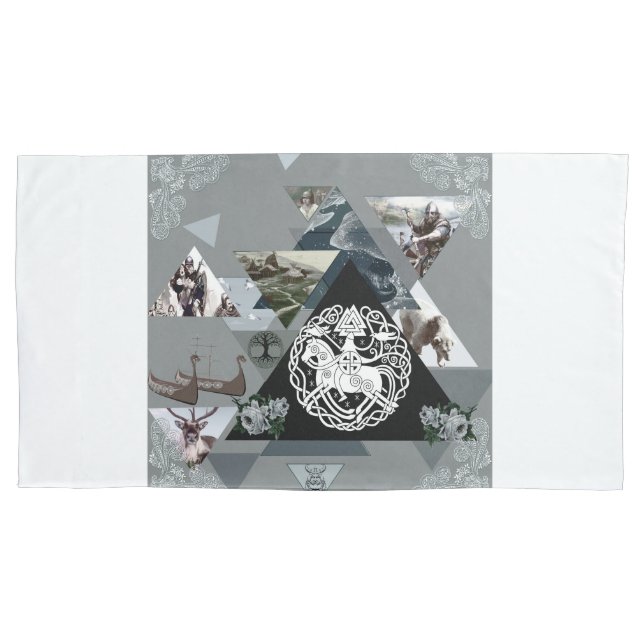 Collage Vintag Retro mit Spitzen und Blume Kissenbezug (Vorderseite)