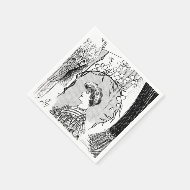 Collage zur Darstellung von Retro-Modellen Serviette (Ecke)