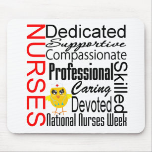 Collage zur Erkennung von Krankenschwestern: Woche Mousepad