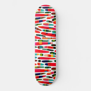 Collaged Color Splash 150222 Skateboard