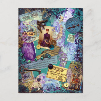 Collaged Postcard - Souvenirs Postkarte