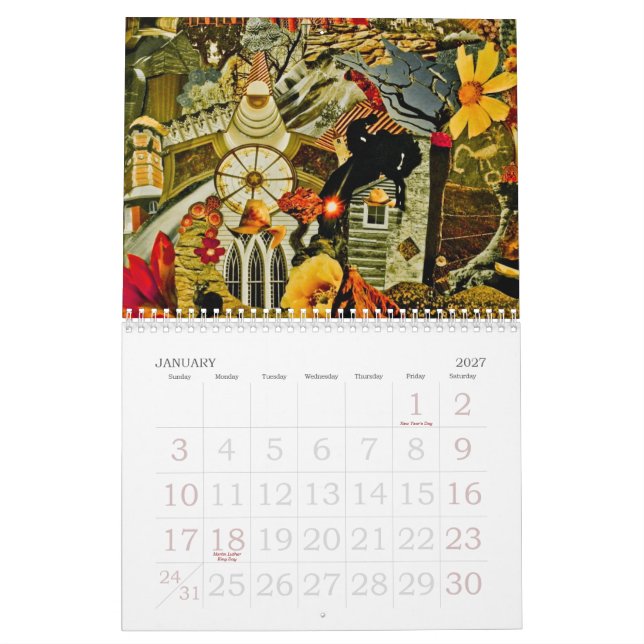 Collagen-Ausdruck--12-monatiger Kalender (Jan 2027)