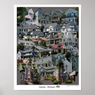 Collagen-Plakat, Algonac Michigan Poster