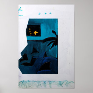 Collages Bruyants Artist's Book Blue Room 2 Poster