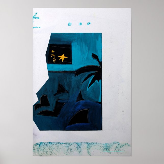 Collages Bruyants Artist's Book Blue Room 2 Poster (Vorne)