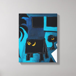 Collages Bruyants Artist's Book Blue Room Leinwand