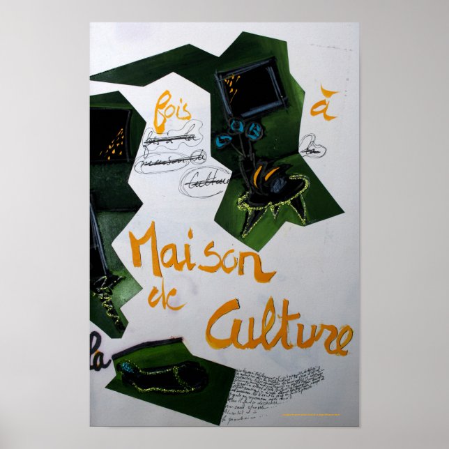 Collages Bruyants Artist's Book Culture House P Poster (Vorne)