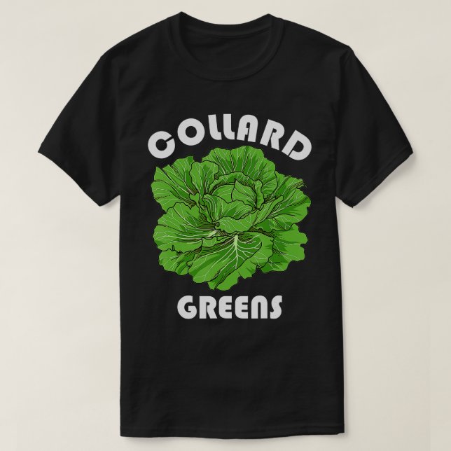 Collard Greens Shirt Nutrition Facts Vegatables Th (Design vorne)