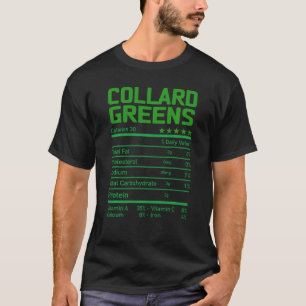 Collard Grüntöne Nutrition Facts Erntedank Chris T-Shirt