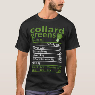 Collard Grüntöne Nutrition Food Erntedank Kostüm T-Shirt