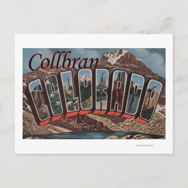 Collbran, Colorado - Große Briefszenen Postkarte (Vorderseite)
