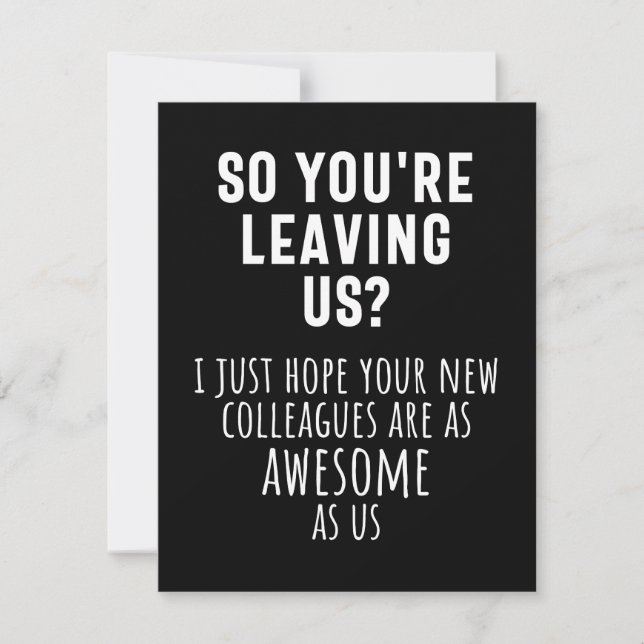 colleague farewell, retirement, coworker, goodbye, save the date (Vorderseite)