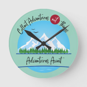 Collect Adventures Wall Clock Runde Wanduhr