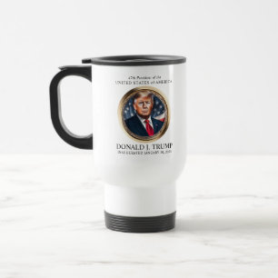 Collectible für den Tag der Amtseinführung Trumps Reisebecher