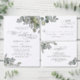 Elegant Script Eucalyptus Greenery Wedding Rsvp Postkarte (Personalisiere diese Kollektion eines unabhängigen Creators.)