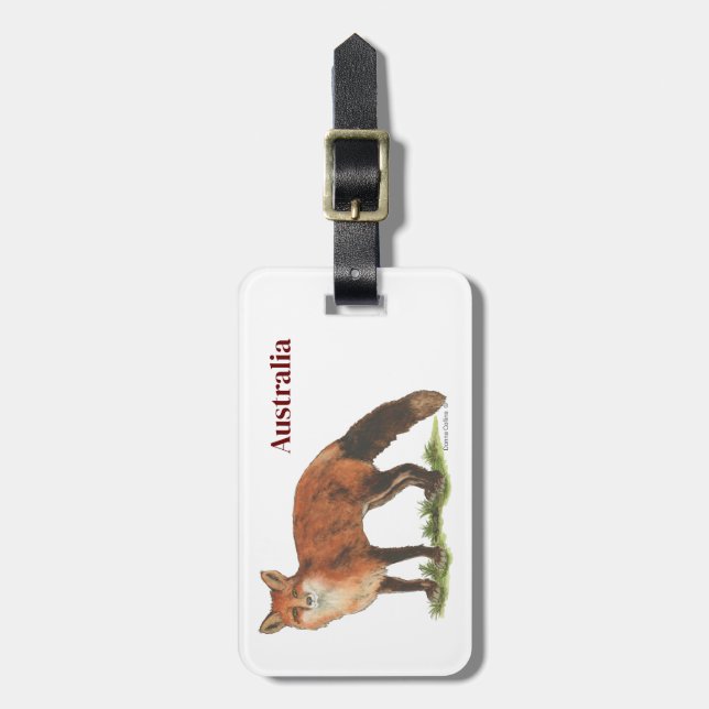 Collection Fox Luggage Tag Gepäckanhänger (Vorderseite vertikal)