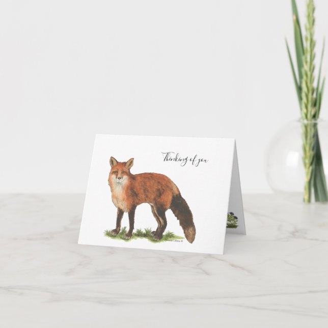 Collection Fox Note Card Karte (Vorderseite)
