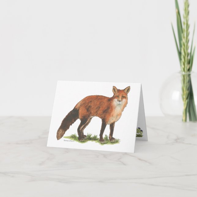 Collection Fox Note Card Karte (Vorderseite)