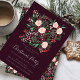 Hübsche botanische Rose der Weibchen Case-Mate iPhone 14 Hülle (Modern Bold Floral Merry Christmas Photo Holiday Party Invitation)
