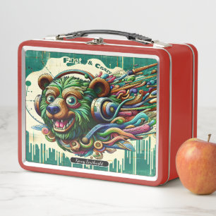 Collectious Colorful Bären Lunch Box Kunst