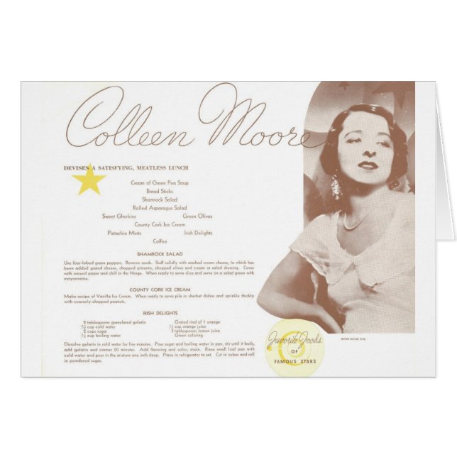 Colleen Moore Irish Luncheon (Vorderseite (Horizontal))