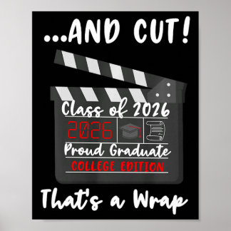 College-Abschlussklasse von 2026 Feierliche Abschl Poster