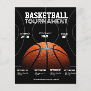 College-Basketballturnier, Basketball-Sport  Flyer